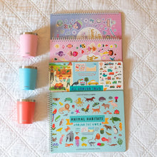 Load image into Gallery viewer, Cupkin Animal Sticker Book Activity for Kids, Toddler Airplane Travel Essentials, 500+ Habitat Stickers for Kids + 12 Scenes + 12 Coloring Book Pages, Animal Lover Gift, Childrens Crafts for Ages 2-8